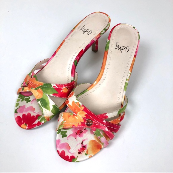Impo Shoes - Impo Floral Slip On Spring Easter Heels